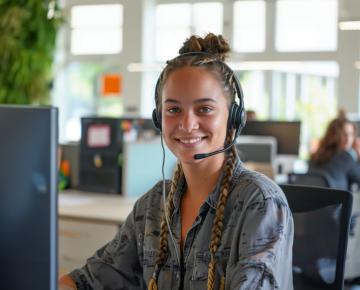 IT Support Specialist Smiling