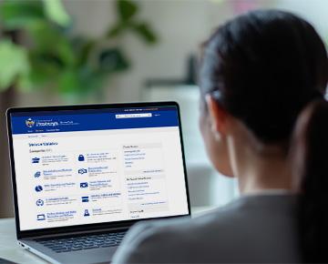 person at computer